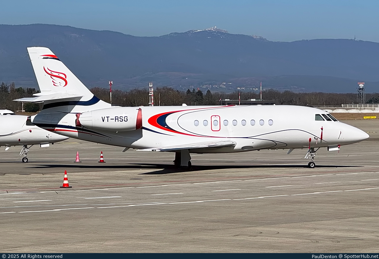 Photo of VT-RSG - Dassault Falcon 2000EX operated by RPSG Group