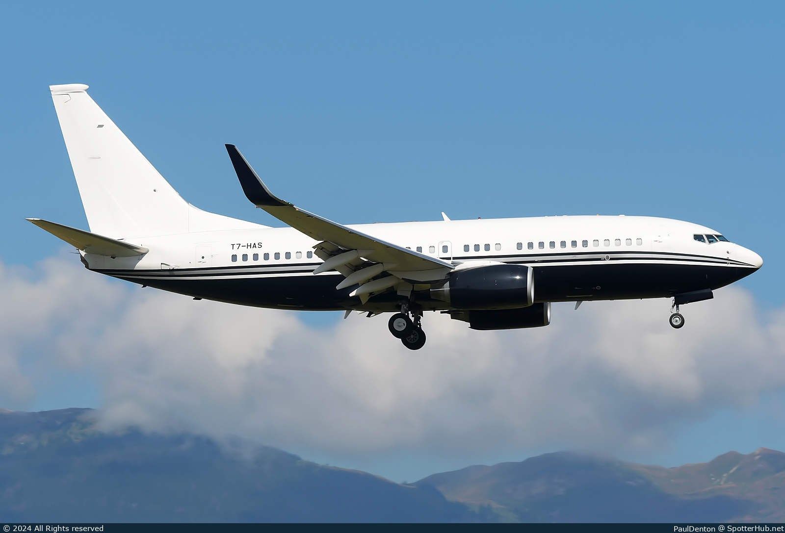 Photo of T7-HAS - Boeing 737-7JR(BBJ) operated by Empire Aviation San Marino