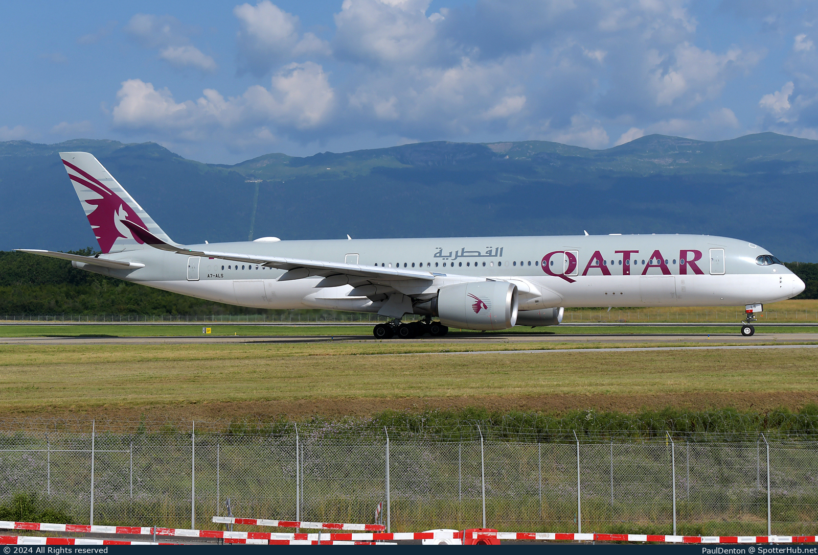 Photo of A7-ALS - Airbus A350-941 operated by Qatar Airways