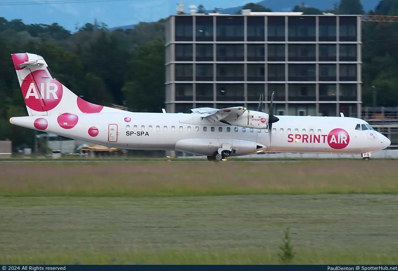 Photo of SP-SPA - ATR 72-202(F) operated by SprintAir