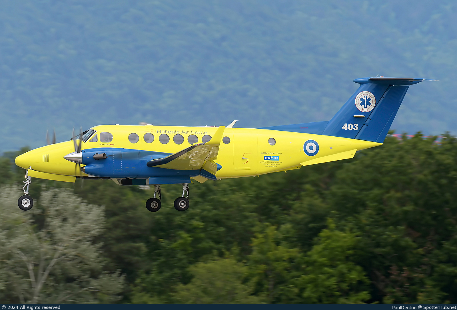 Photo of 403 - Beechcraft B300C Super King Air 350C operated by Hellenic Air Force