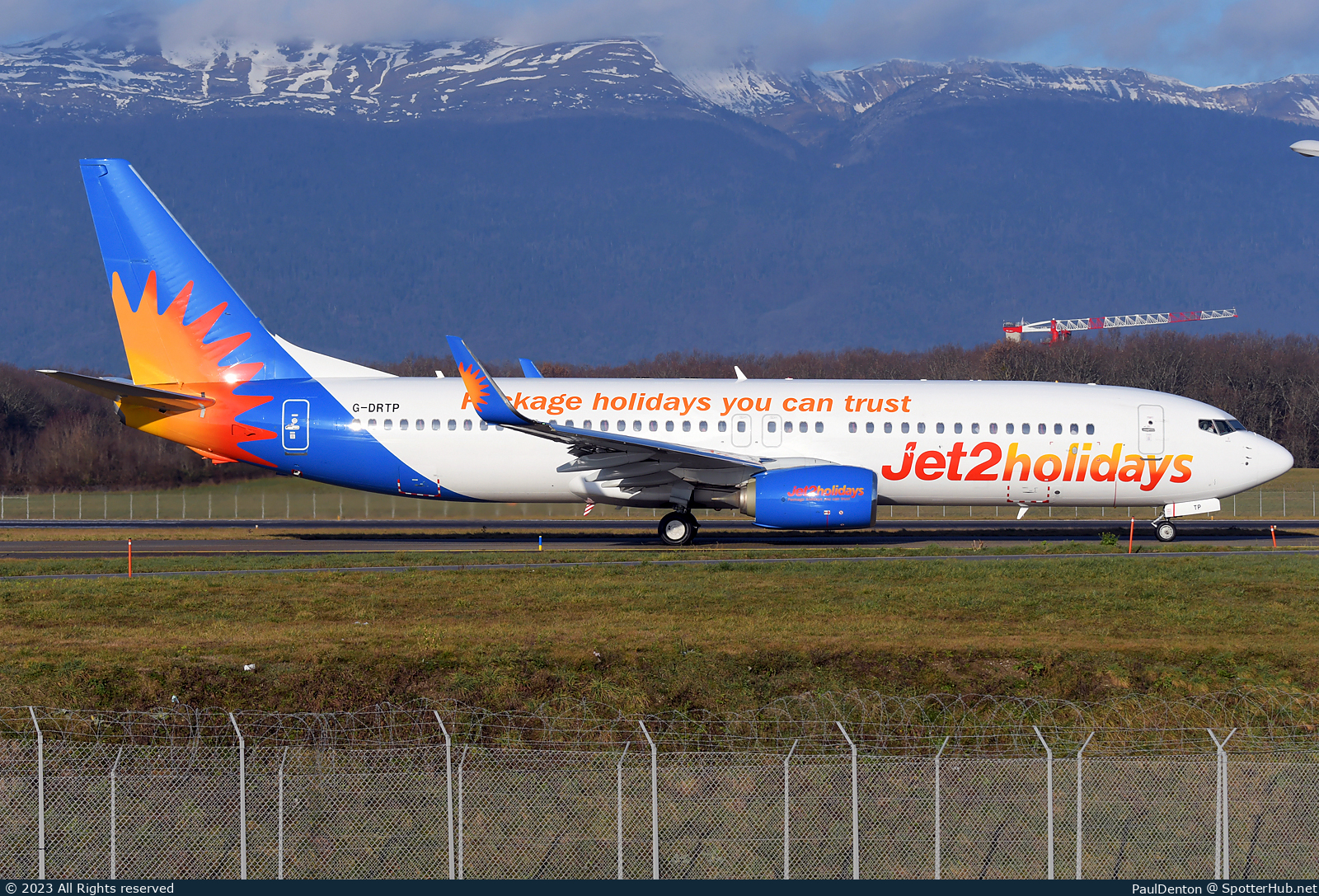 Photo of G-DRTP - Boeing 737-8AL operated by Jet2