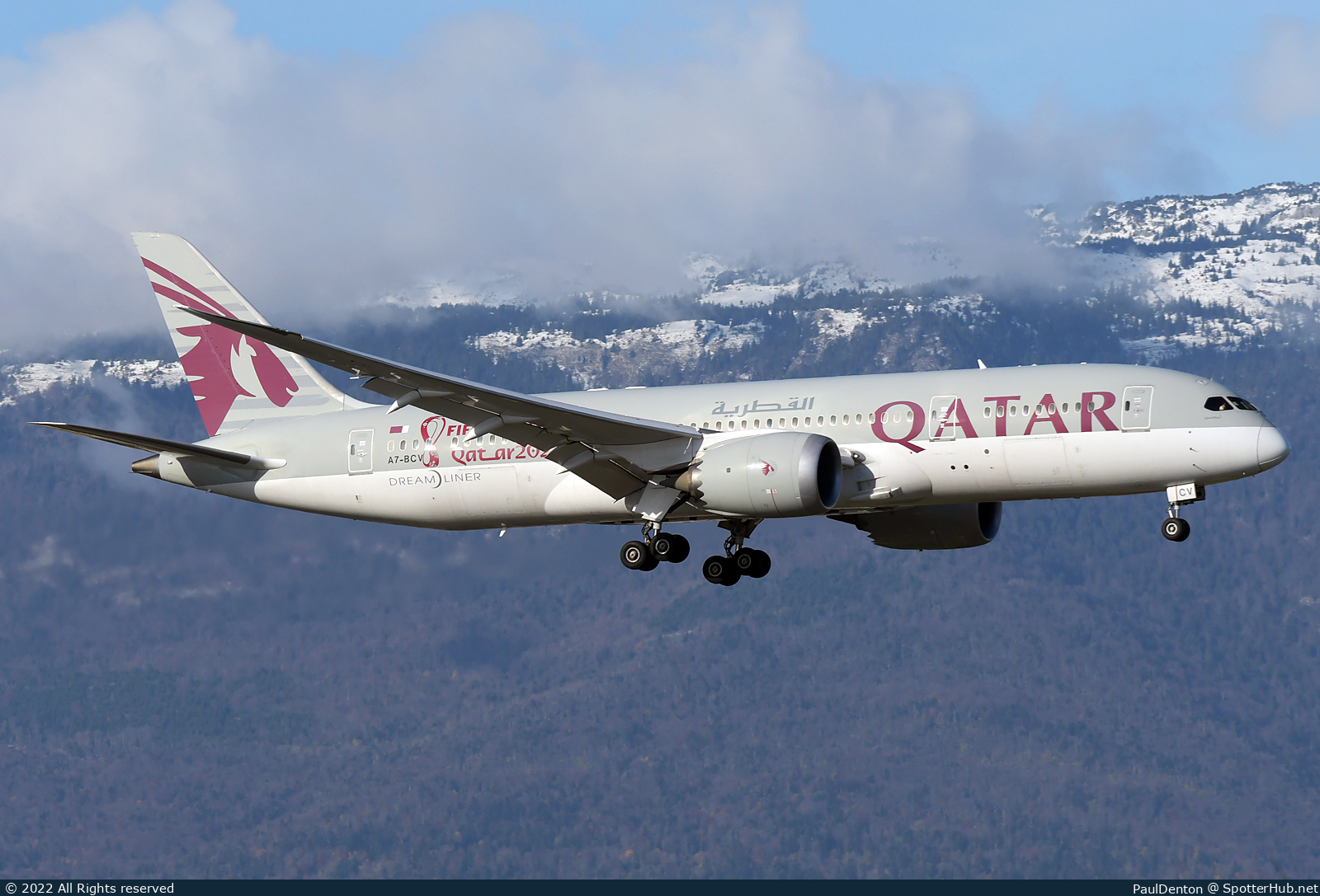 Photo of A7-BCV - Boeing 787-8 Dreamliner operated by Qatar Airways