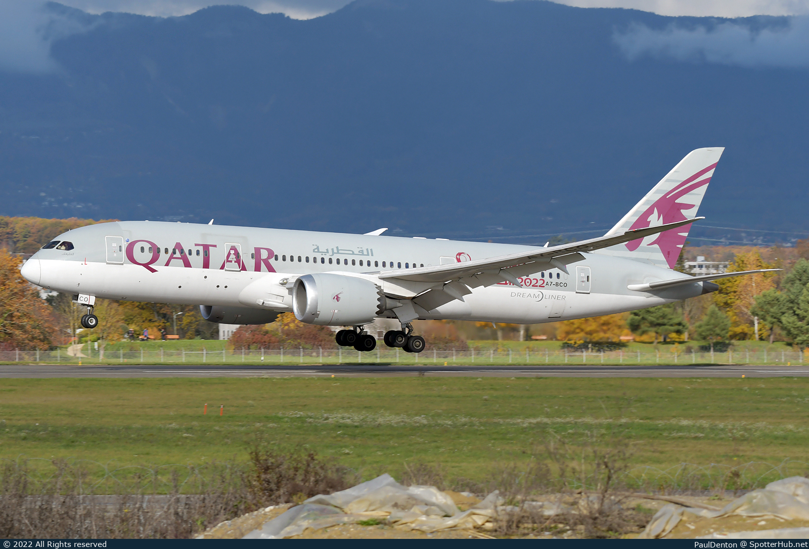 Photo of A7-BCO - Boeing 787-8 Dreamliner operated by Qatar Airways