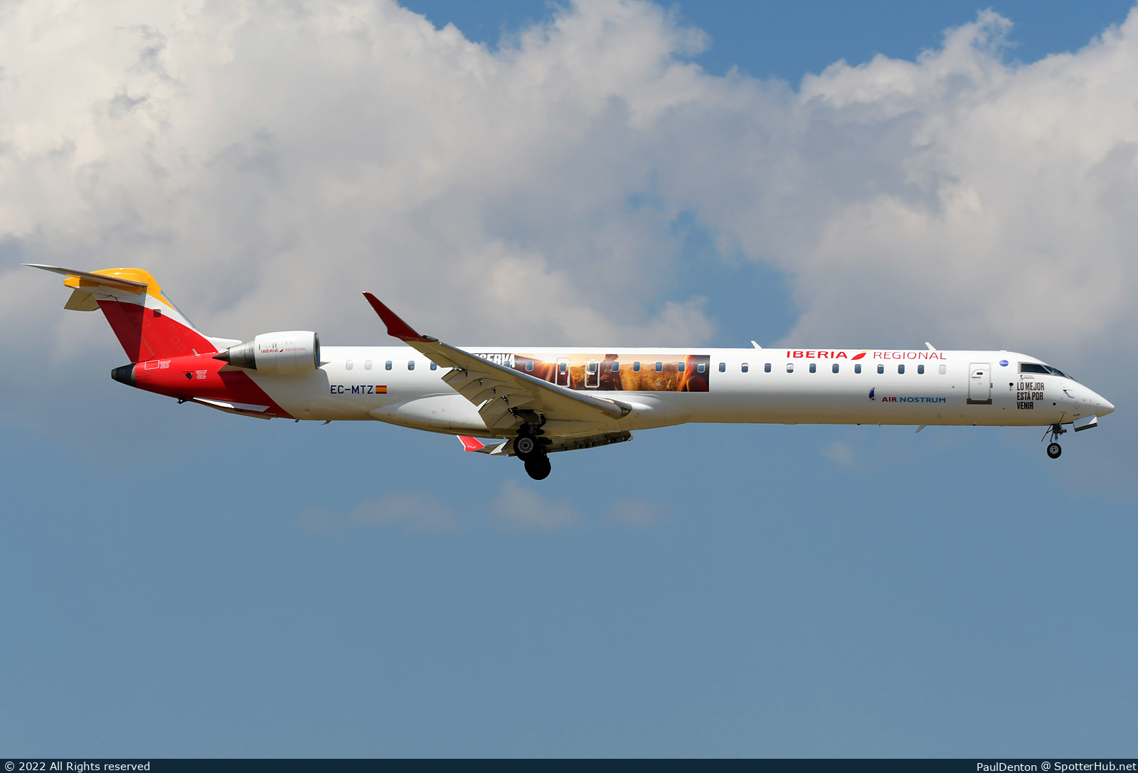 Photo of EC-MTZ - Bombardier CRJ-1000 operated by Iberia Regional (opb Air Nostrum)
