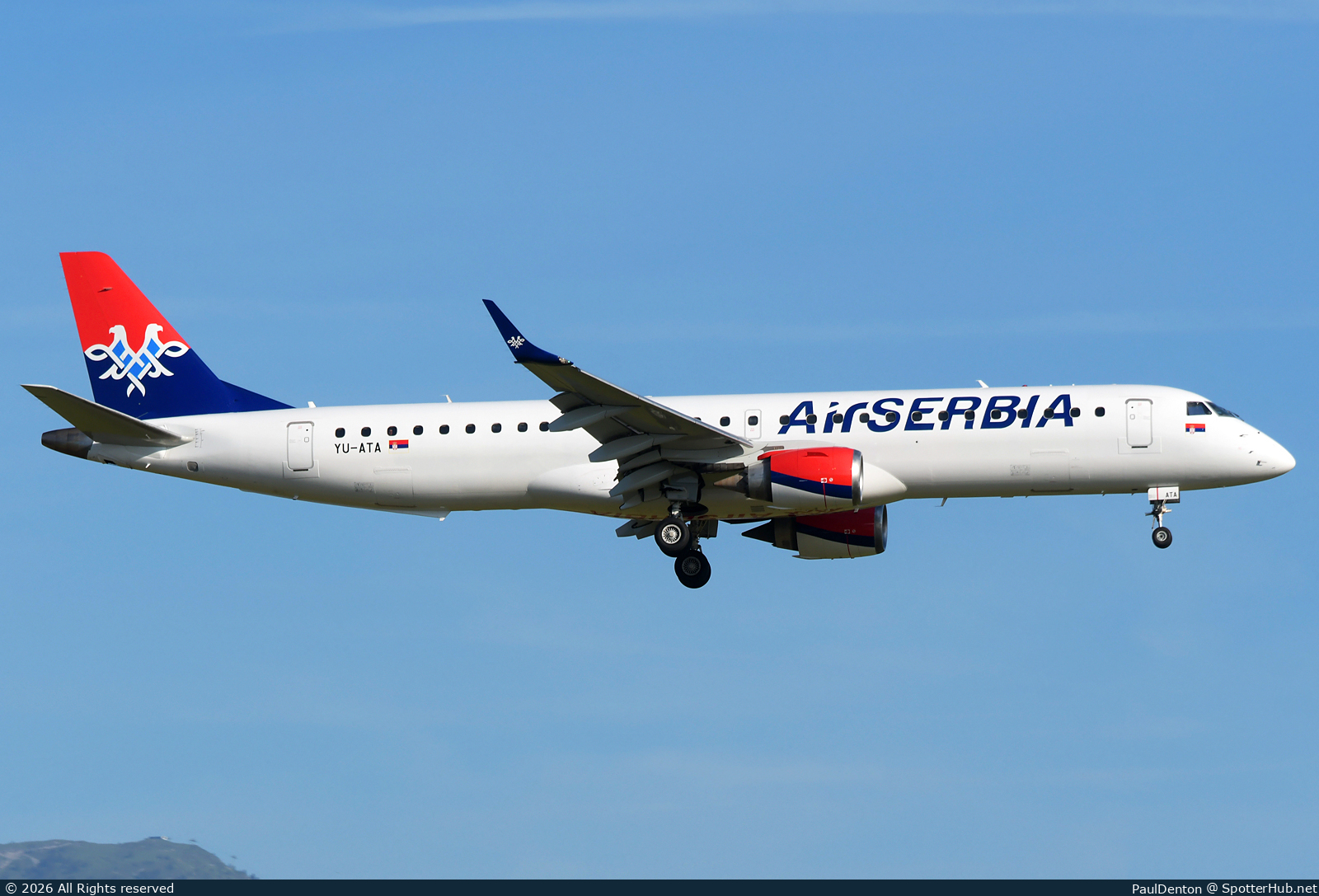 Photo of YU-ATA - Embraer ERJ-195LR operated by Air Serbia