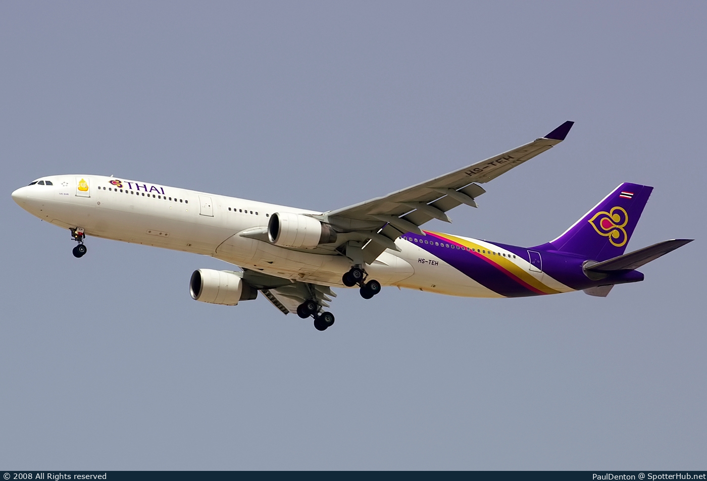 Photo of HS-TEH - Airbus A330-321 operated by Thai Airways International