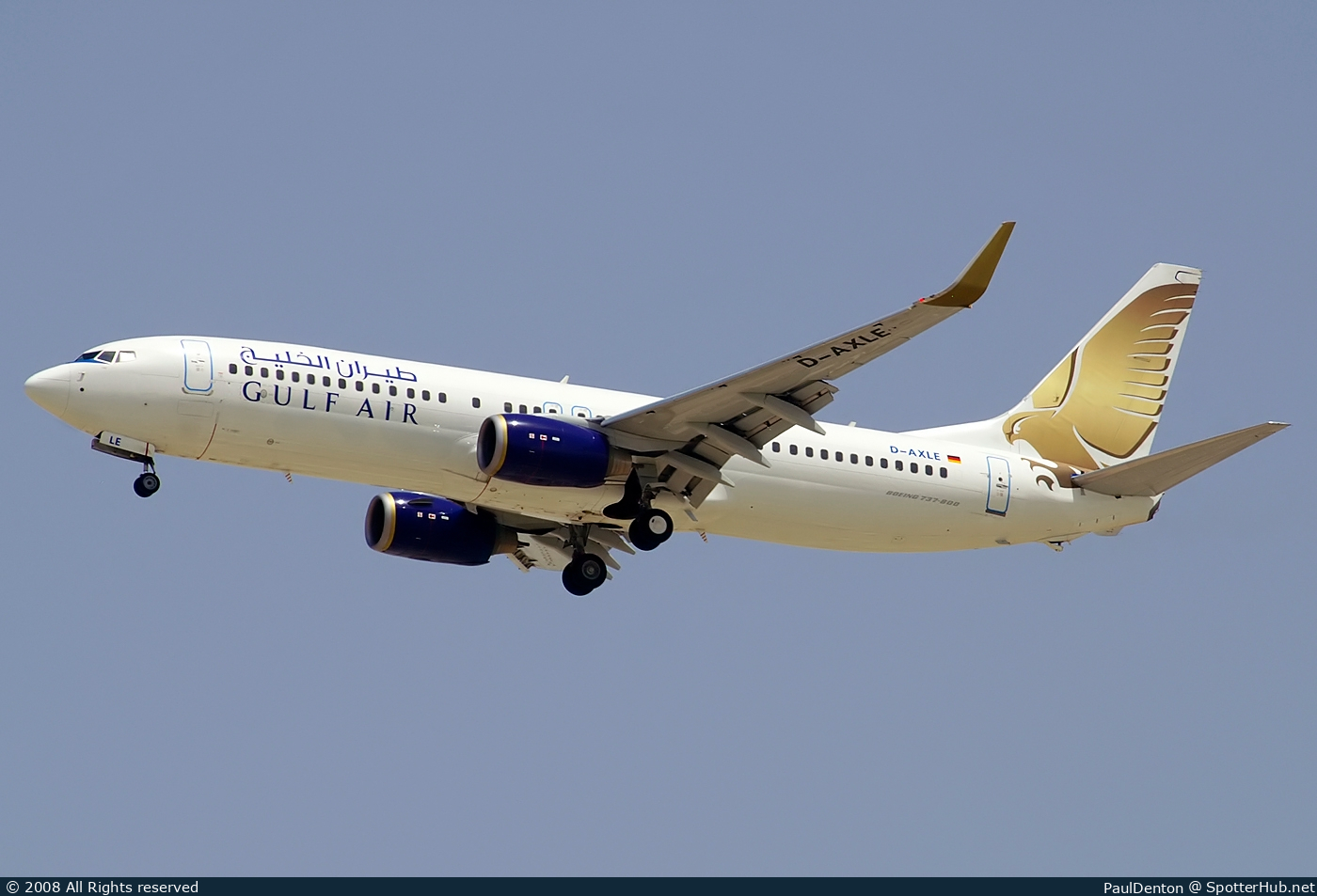 Photo of D-AXLE - Boeing 737-8Q8 operated by Gulf Air (opb XL Airways Germany)