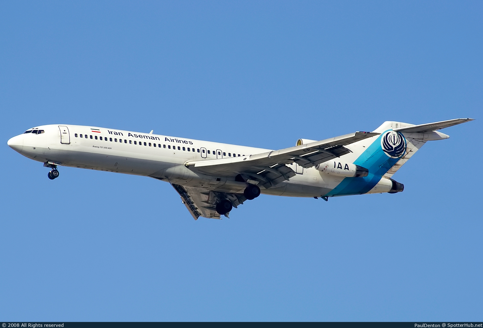 Photo of EP-ASB - Boeing 727-228(Adv) operated by Iran Aseman Airlines