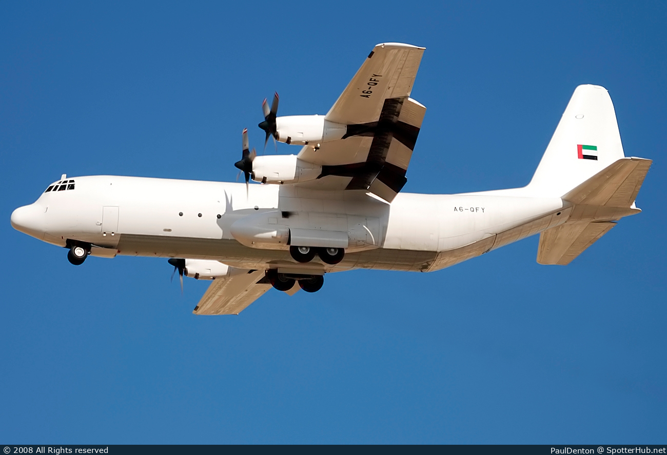 Photo of A6-QFY - Lockheed L-100-30 Hercules operated by Maximus Air Cargo
