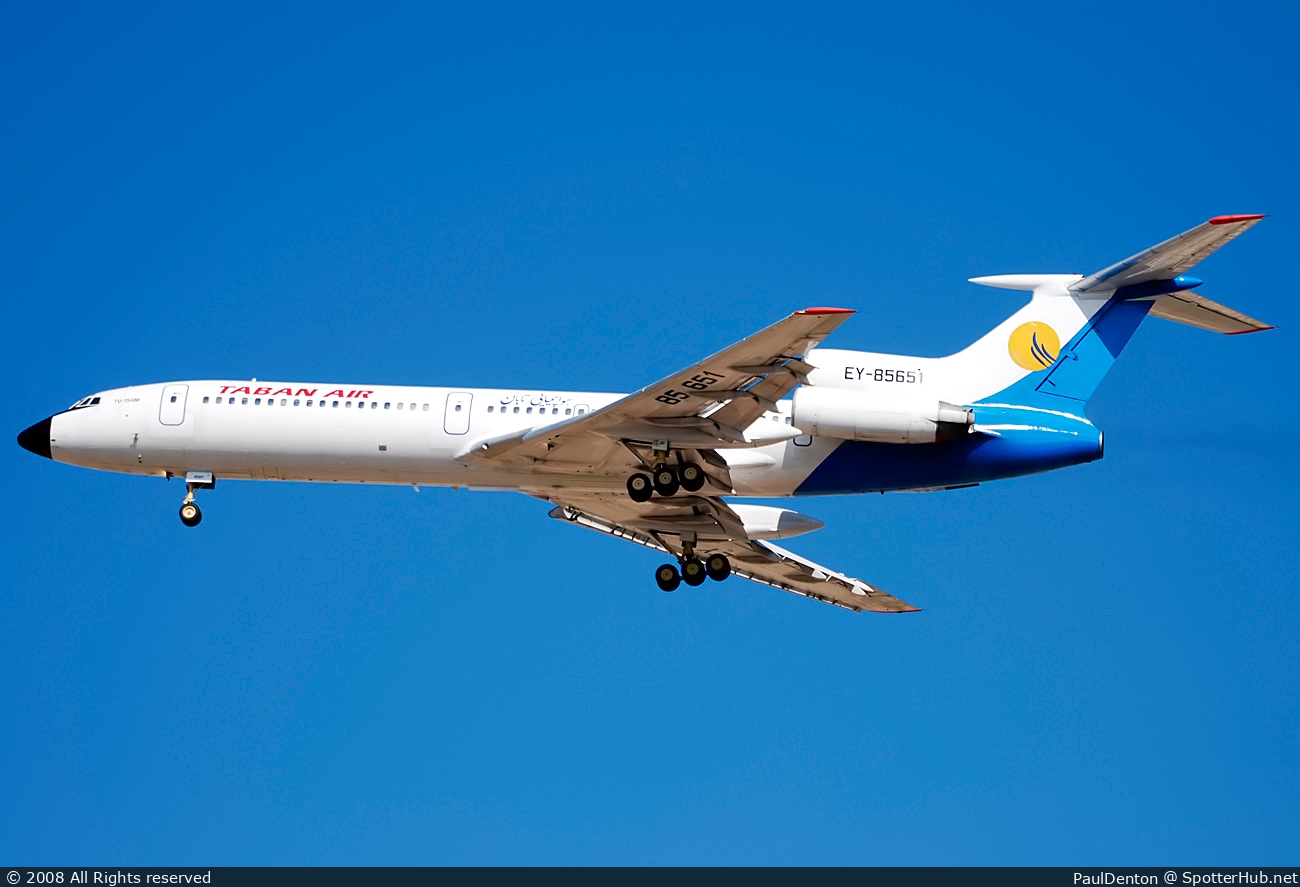 Photo of EY-85651 - Tupolev Tu-154M operated by Taban Air (opb Tajikistan Airlines)