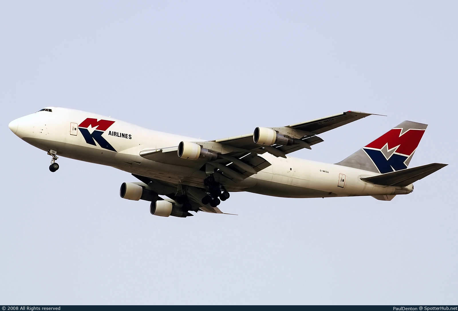 Photo of G-MKDA - Boeing 747-2B5F operated by MK Airlines
