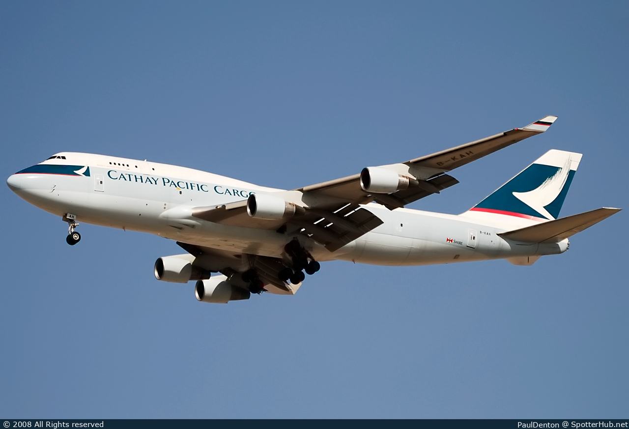 Photo of B-KAH - Boeing 747-412(BCF) operated by Cathay Pacific Cargo