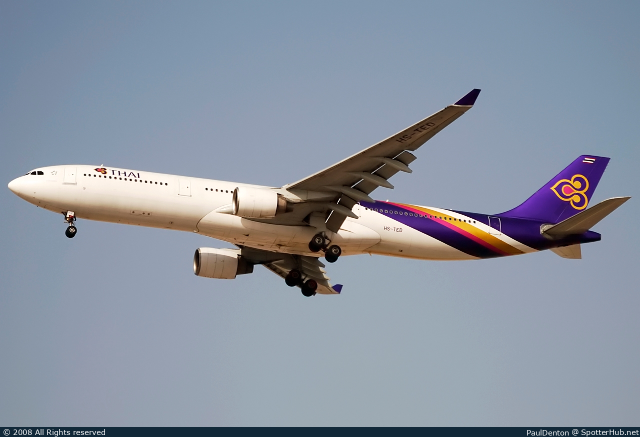 Photo of HS-TED - Airbus A330-321 operated by Thai Airways International