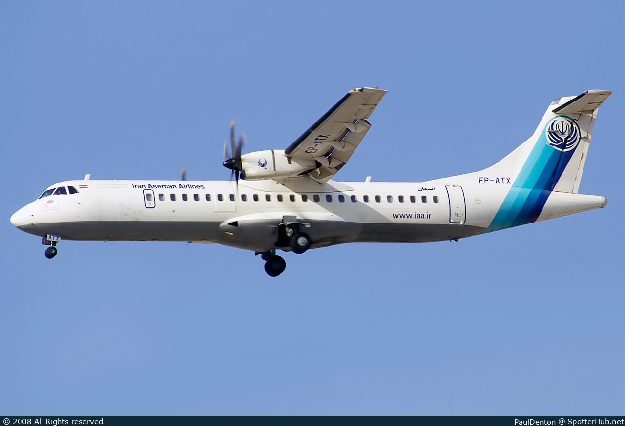 Photo of EP-ATX - ATR 72-500 operated by Iran Aseman Airlines