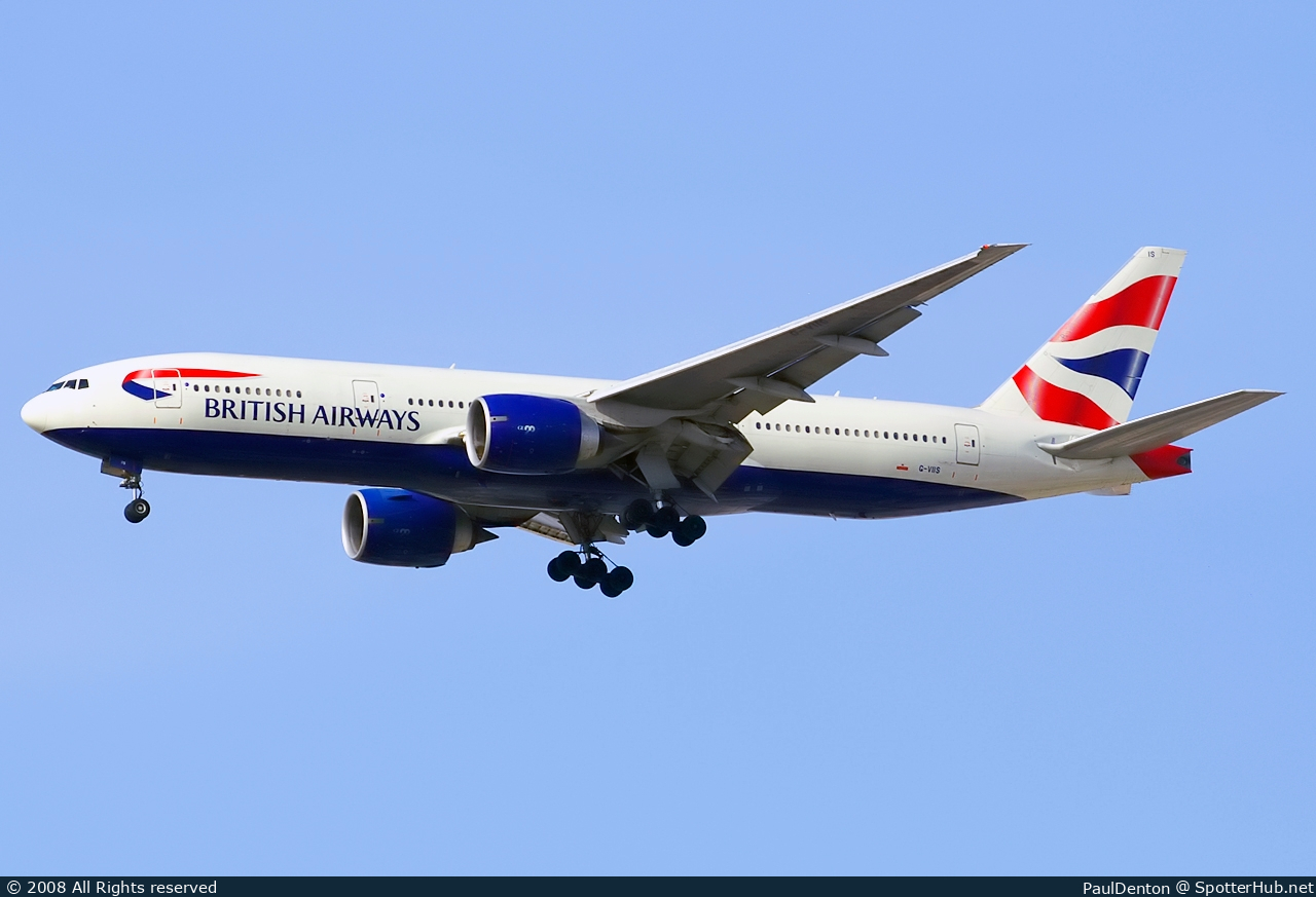 Photo of G-VIIS - Boeing 777-236(ER) operated by British Airways