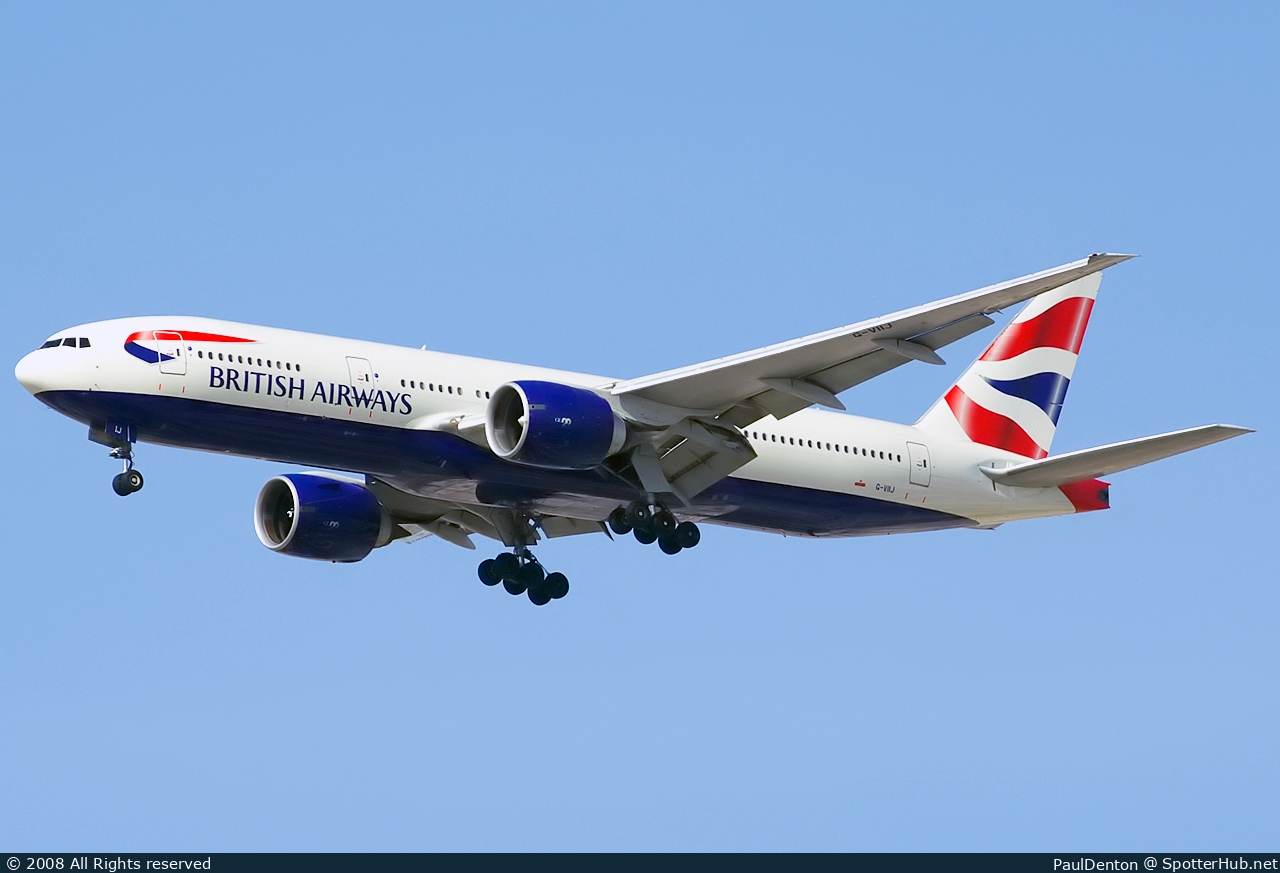 Photo of G-VIIJ - Boeing 777-236(ER) operated by British Airways