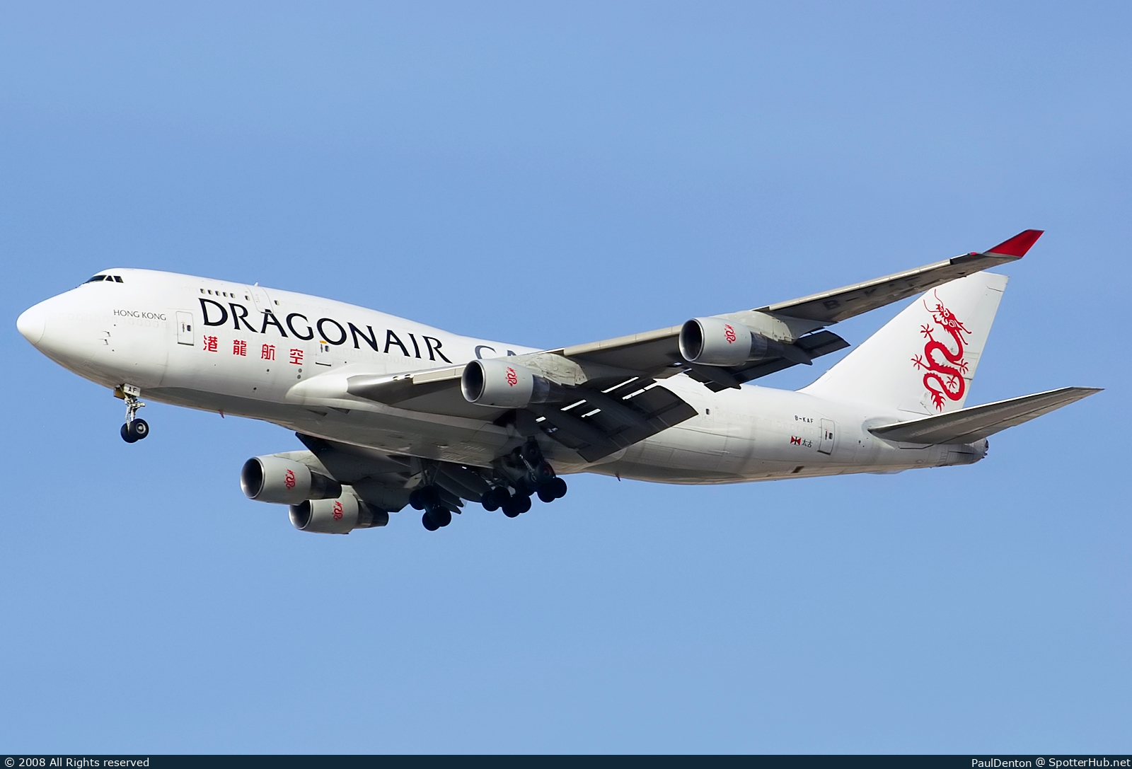 Photo of B-KAF - Boeing 747-412(BCF) operated by Dragonair Cargo