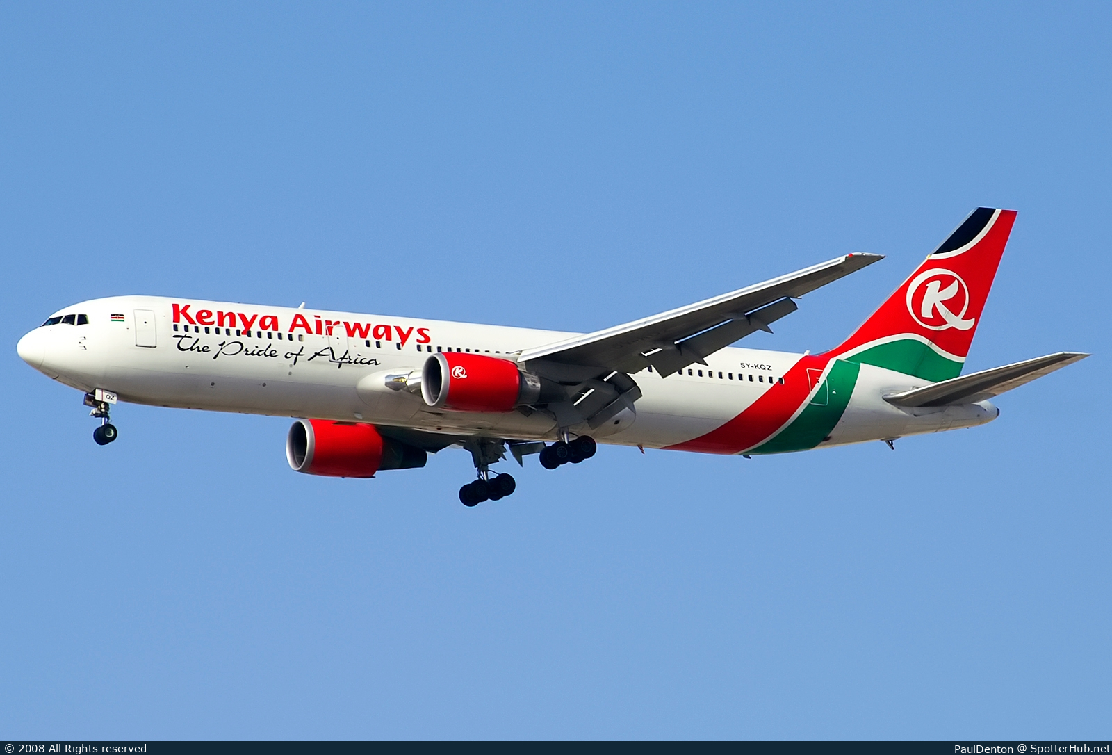 Photo of 5Y-KQZ - Boeing 767-36N(ER) operated by Kenya Airways