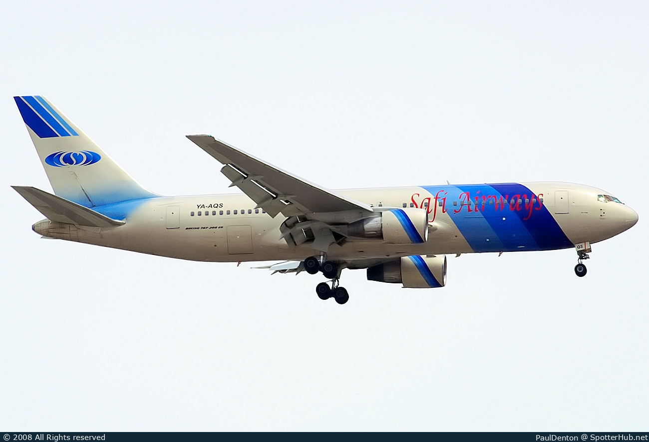 Photo of YA-AQS - Boeing 767-2J6(ER) operated by Safi Airways