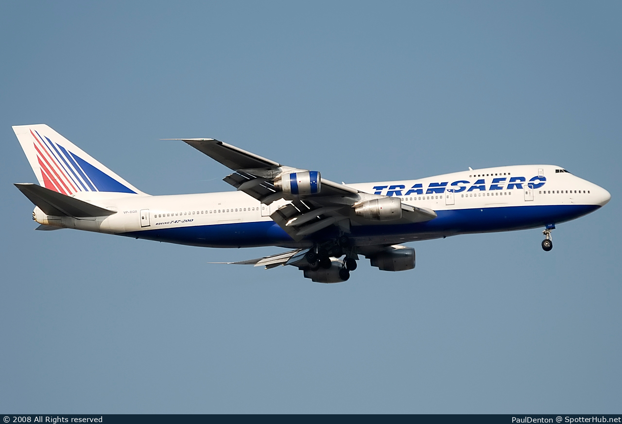Photo of VP-BQB - Boeing 747-219B operated by Transaero