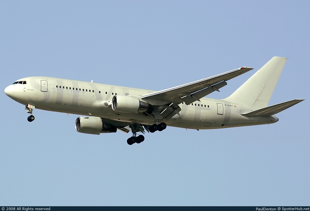 Photo of G-SJET - Boeing 767-216(ER) operated by Silverjet