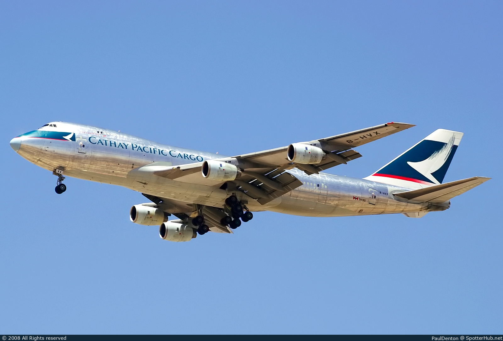 Photo of B-HVX - Boeing 747-267F operated by Cathay Pacific Cargo