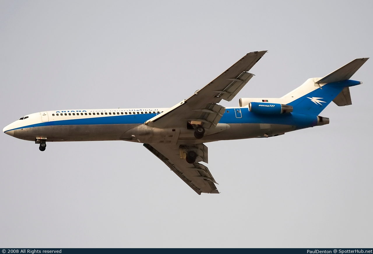 Photo of YA-FAS - Boeing 727-223(Adv) operated by Ariana Afghan Airlines