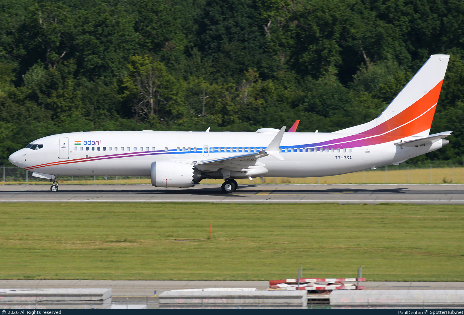 Photo of T7-RSA - Boeing 737 MAX 8(BBJ) operated by Adani Group