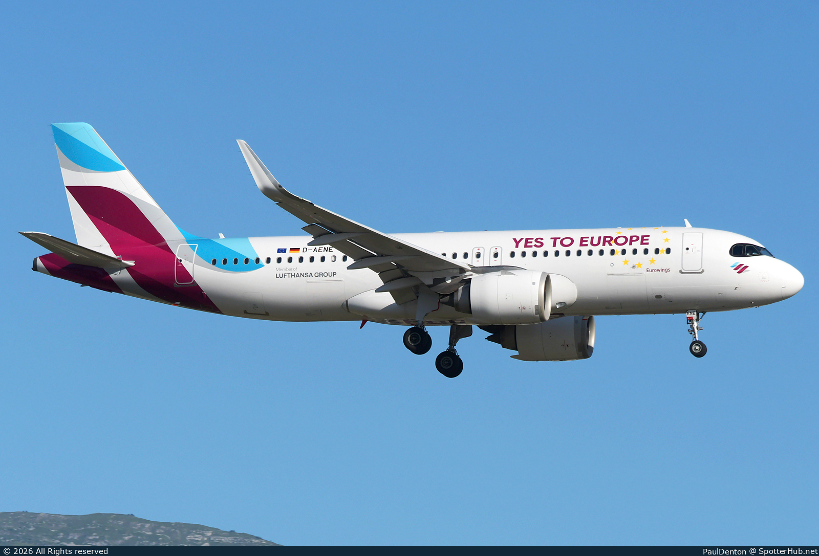 Photo of D-AENE - Airbus A320-251N operated by Eurowings