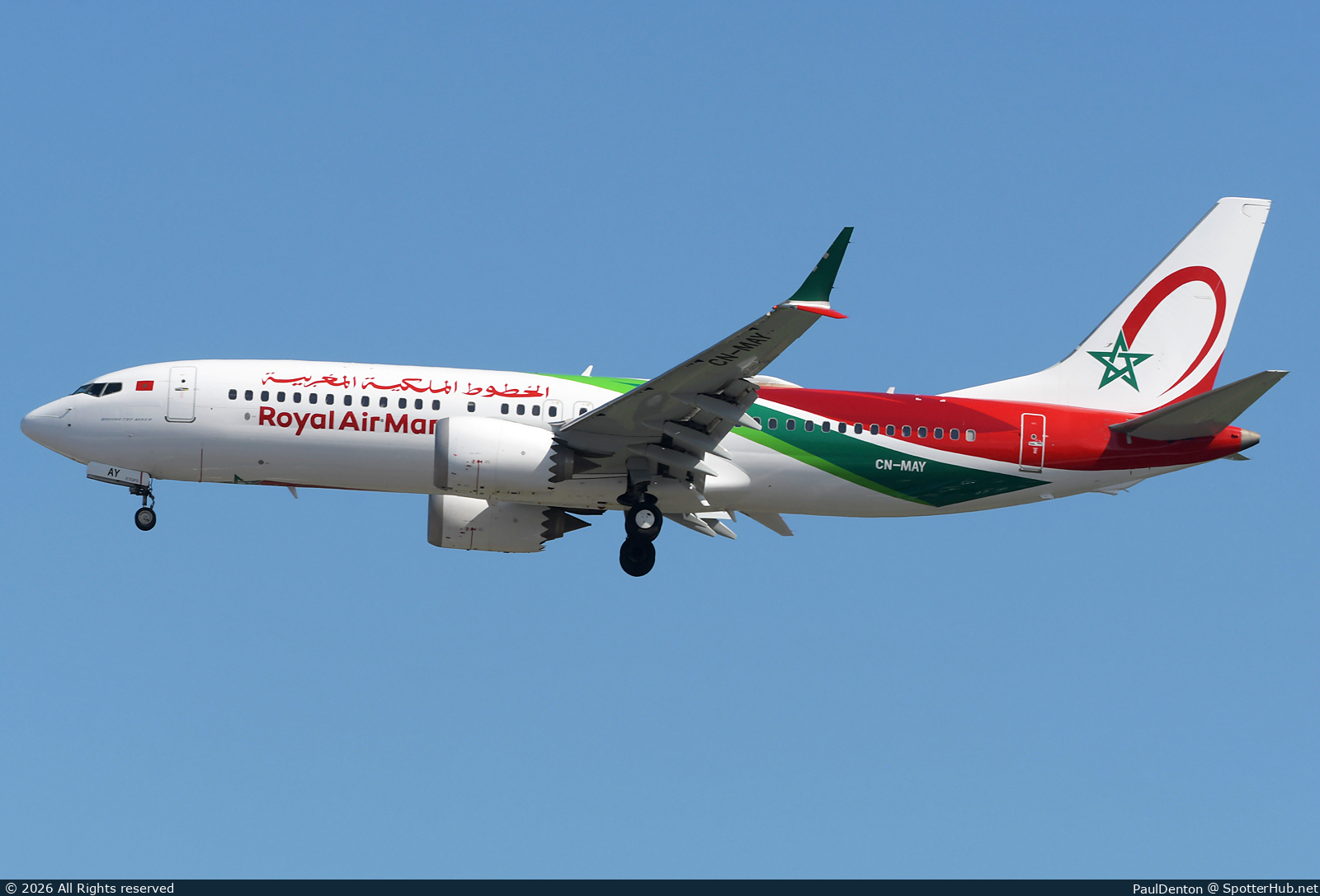 Photo of CN-MAY - Boeing 737 MAX 8 operated by Royal Air Maroc