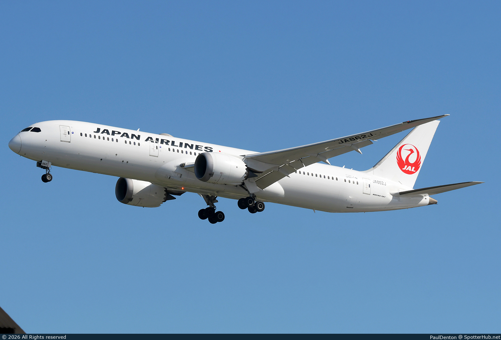 Photo of JA862J - Boeing 787-9 Dreamliner operated by Japan Airlines