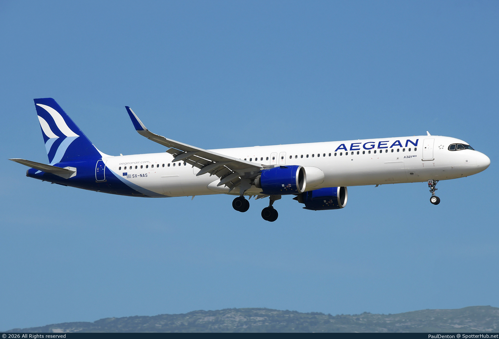 Photo of SX-NAS - Airbus A321-271NX operated by Aegean Airlines