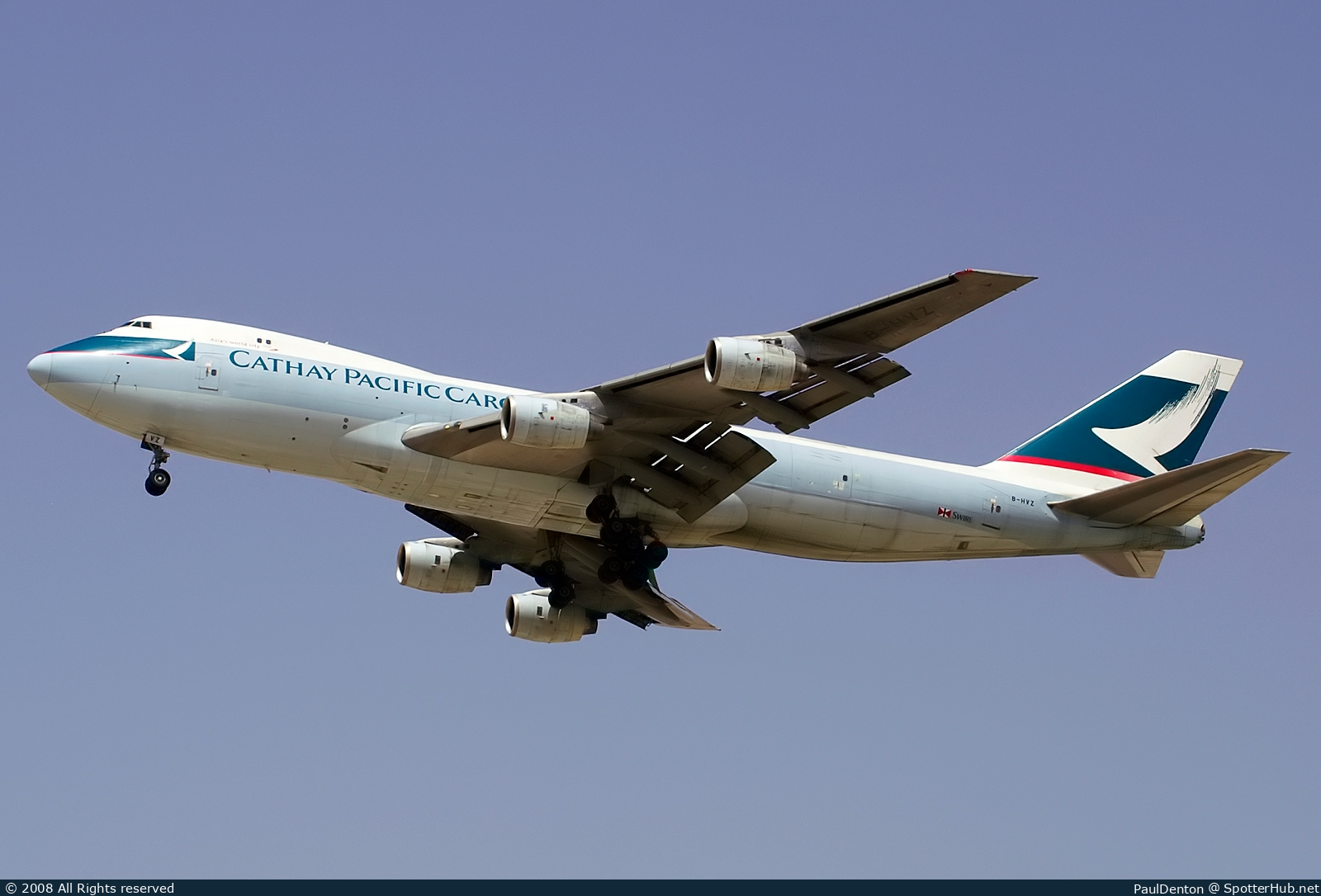 Photo of B-HVZ - Boeing 747-267F operated by Cathay Pacific Cargo