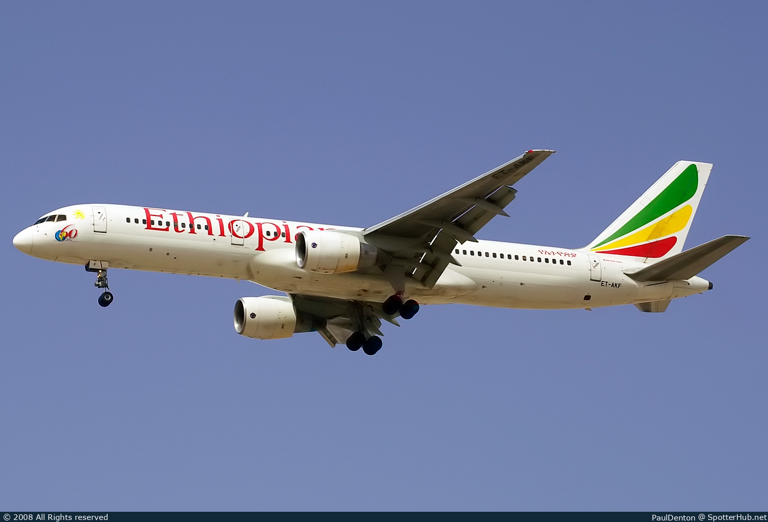 Photo of ET-AKF - Boeing 757-260 operated by Ethiopian Airlines