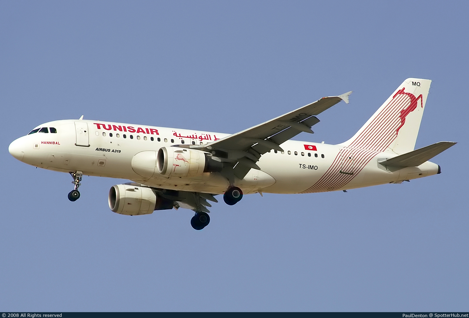 Photo of TS-IMO - Airbus A319-114 operated by Tunisair