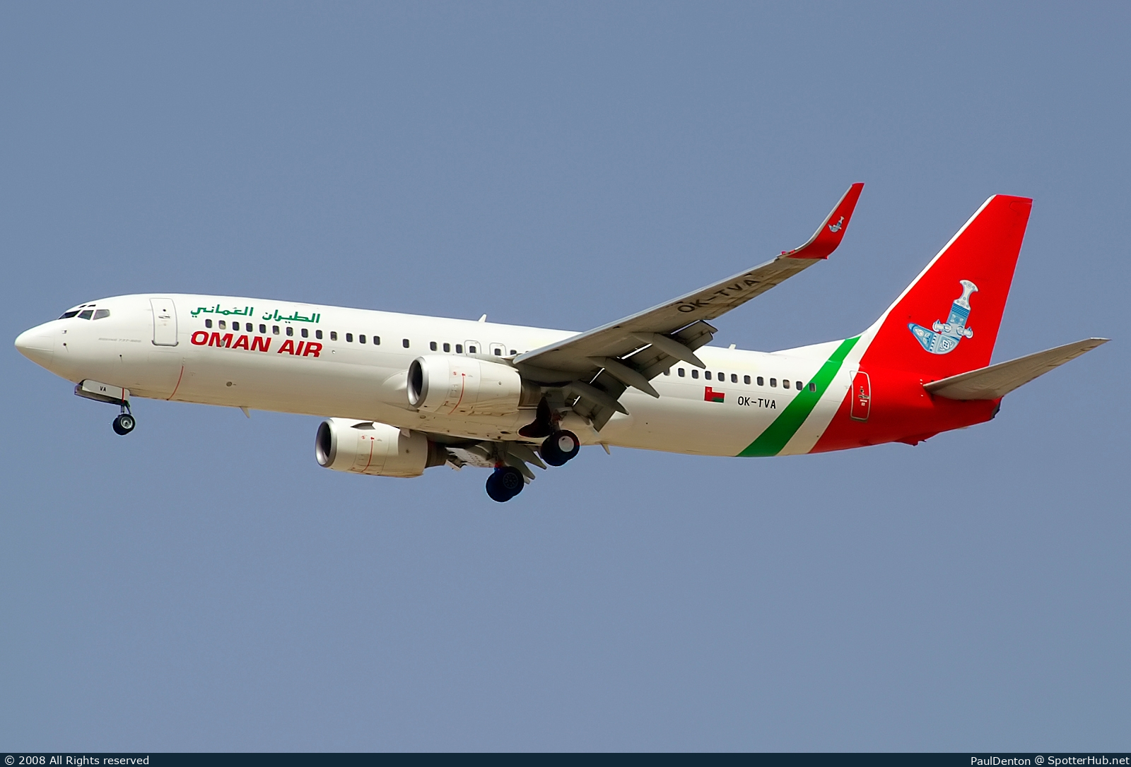 Photo of OK-TVA - Boeing 737-86N operated by Oman Air (opb Travel Service)