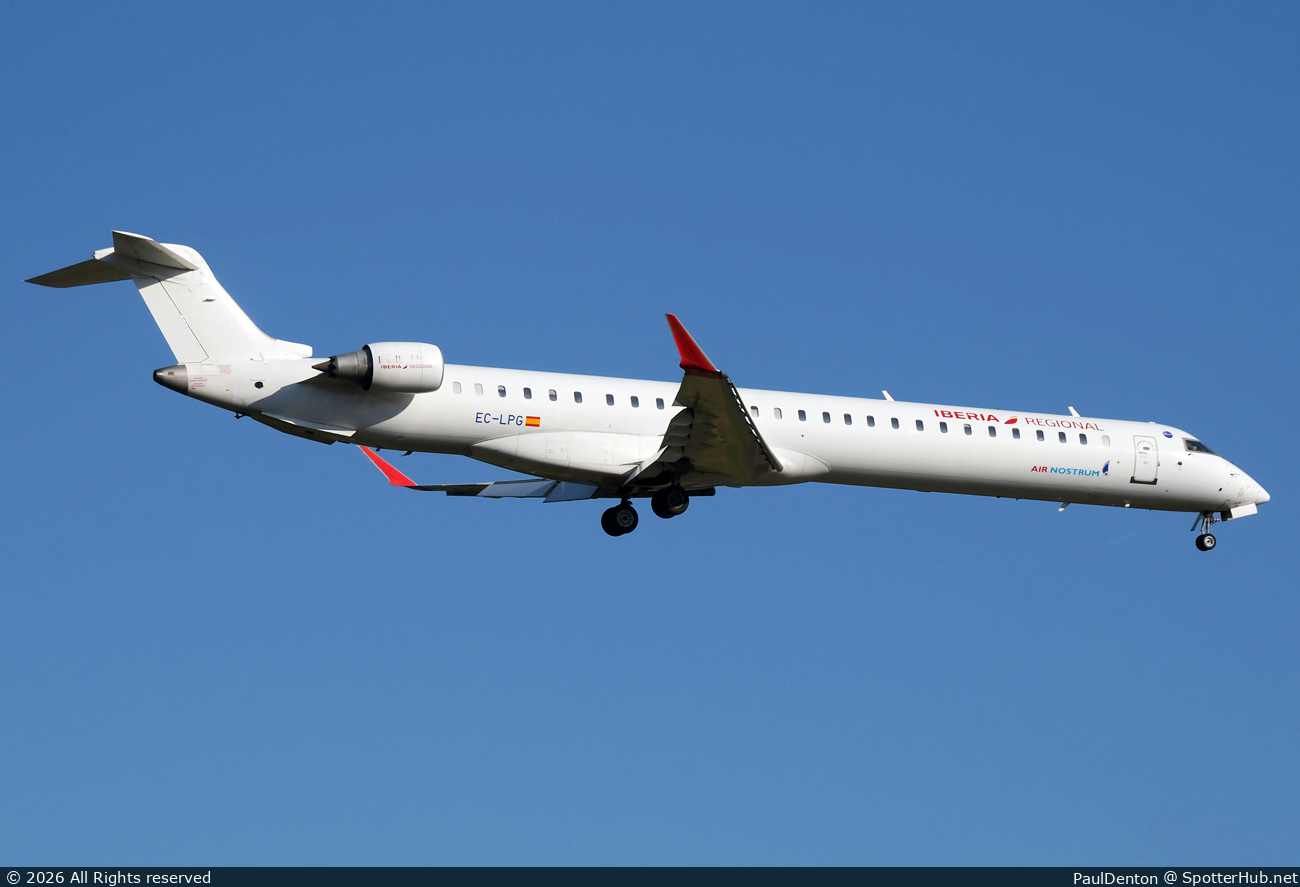 Photo of EC-LPG - Bombardier CRJ-1000 operated by Iberia Regional (opb Air Nostrum)
