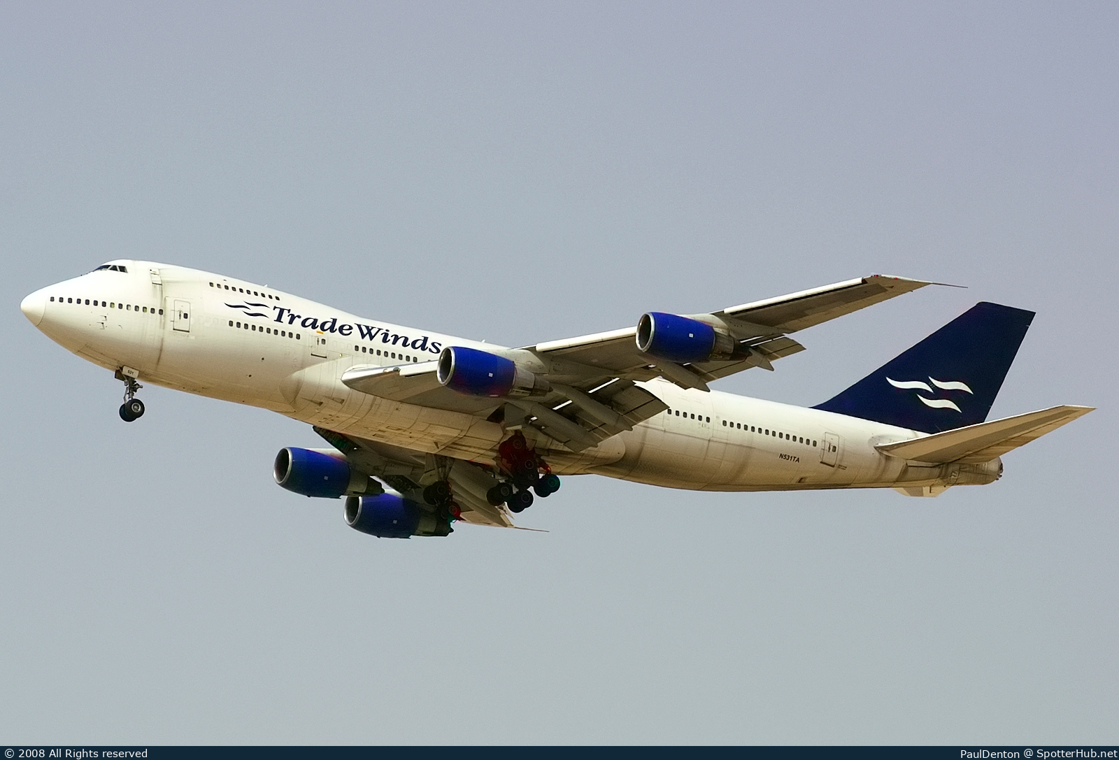Photo of N531TA - Boeing 747-230B(SF) operated by TradeWinds Airlines