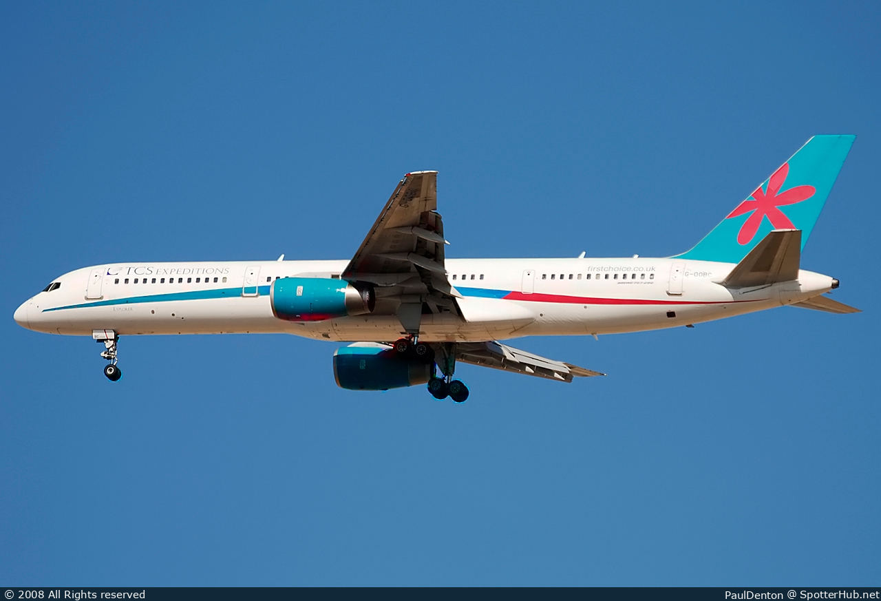 Photo of G-OOBC - Boeing 757-28A operated by First Choice Airways