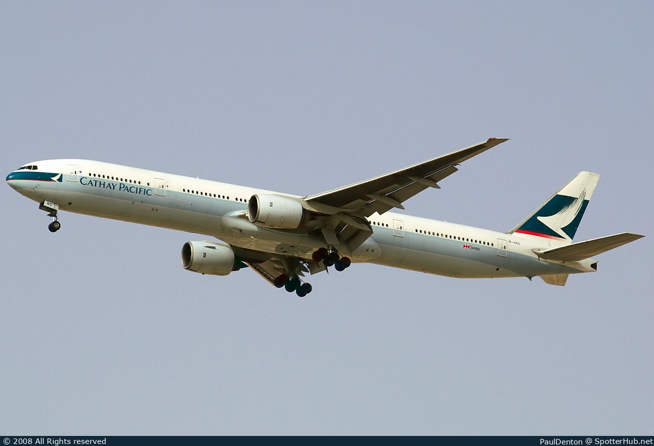 Photo of B-HNO - Boeing 777-367 operated by Cathay Pacific Airways