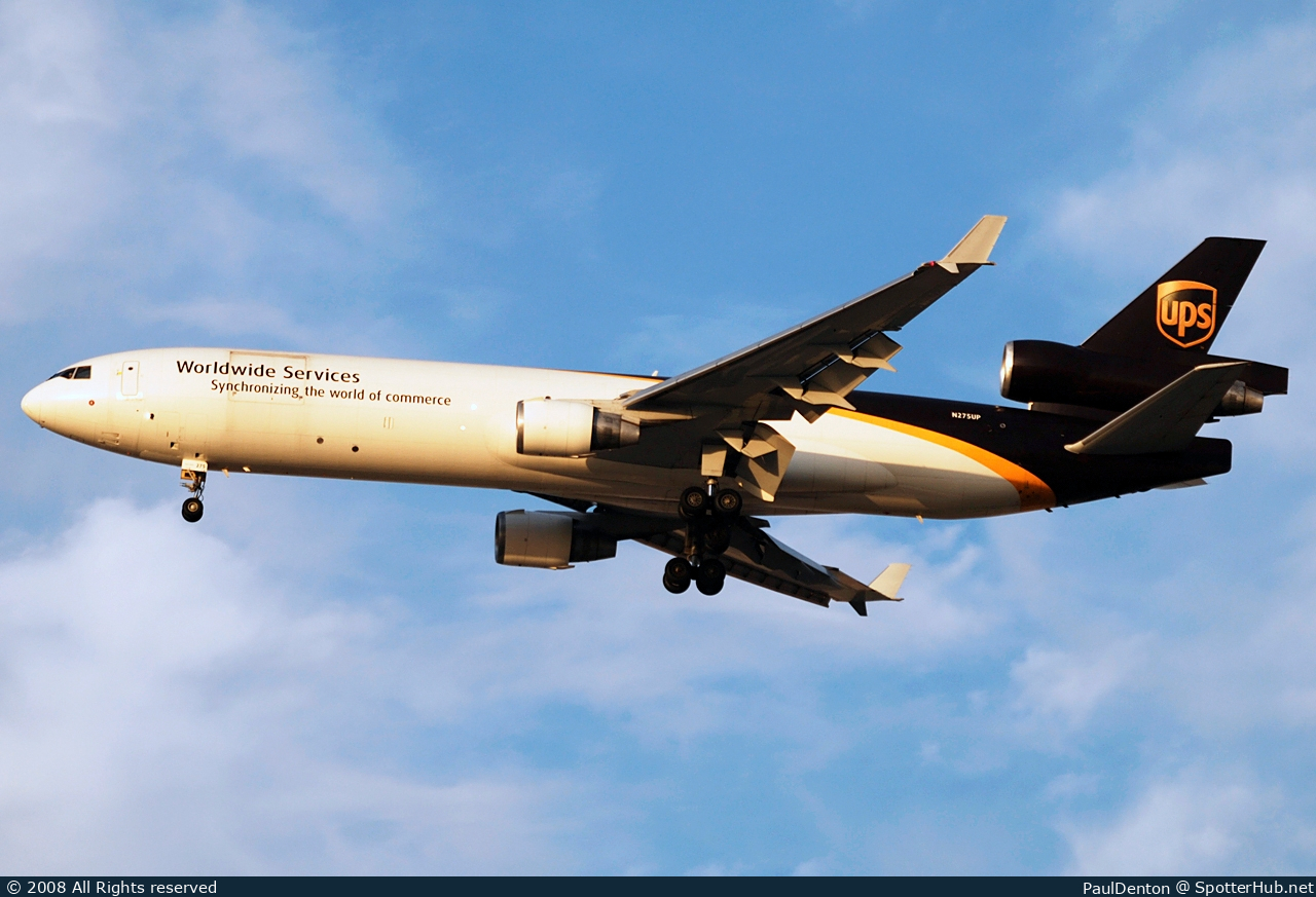 Photo of N275UP - McDonnell Douglas MD-11(F) operated by UPS United Parcel Service