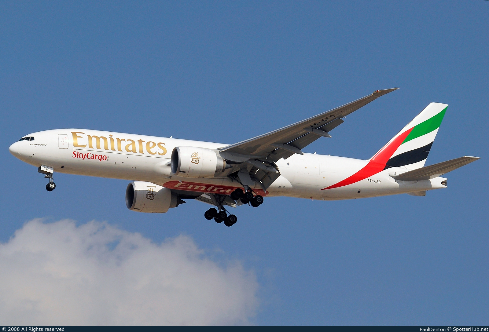 Photo of A6-EFD - Boeing 777-F1H operated by Emirates SkyCargo