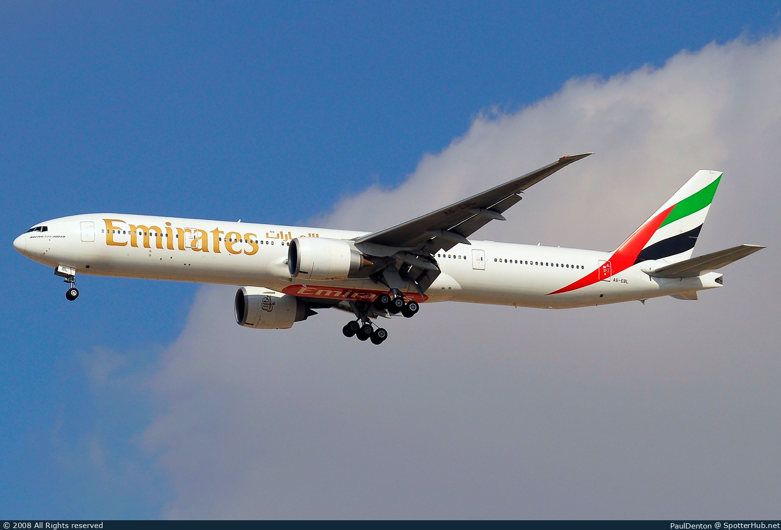Photo of A6-EBL - Boeing 777-31H(ER) operated by Emirates