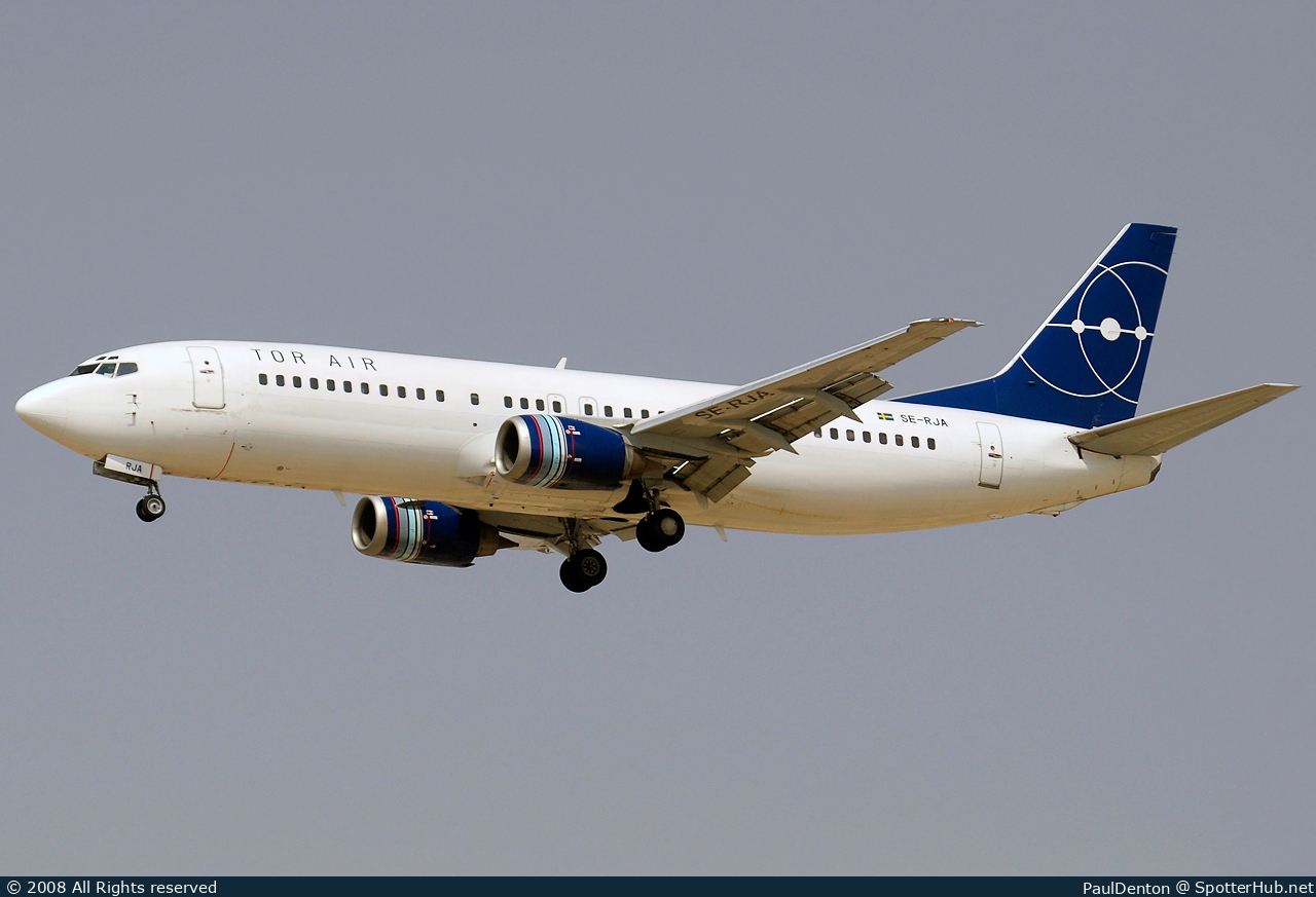 Photo of SE-RJA - Boeing 737-4Q8 operated by Tor Air