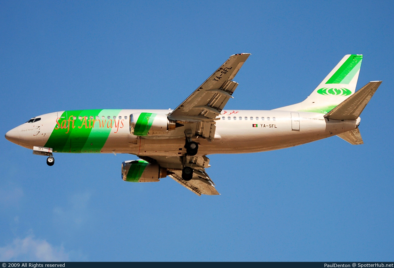 Photo of YA-SFL - Boeing 737-3J6 operated by Safi Airways