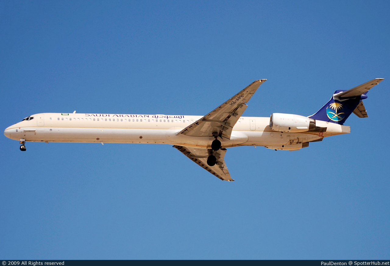Photo of HZ-APB - McDonnell Douglas MD-90 operated by Saudi Arabian Airlines