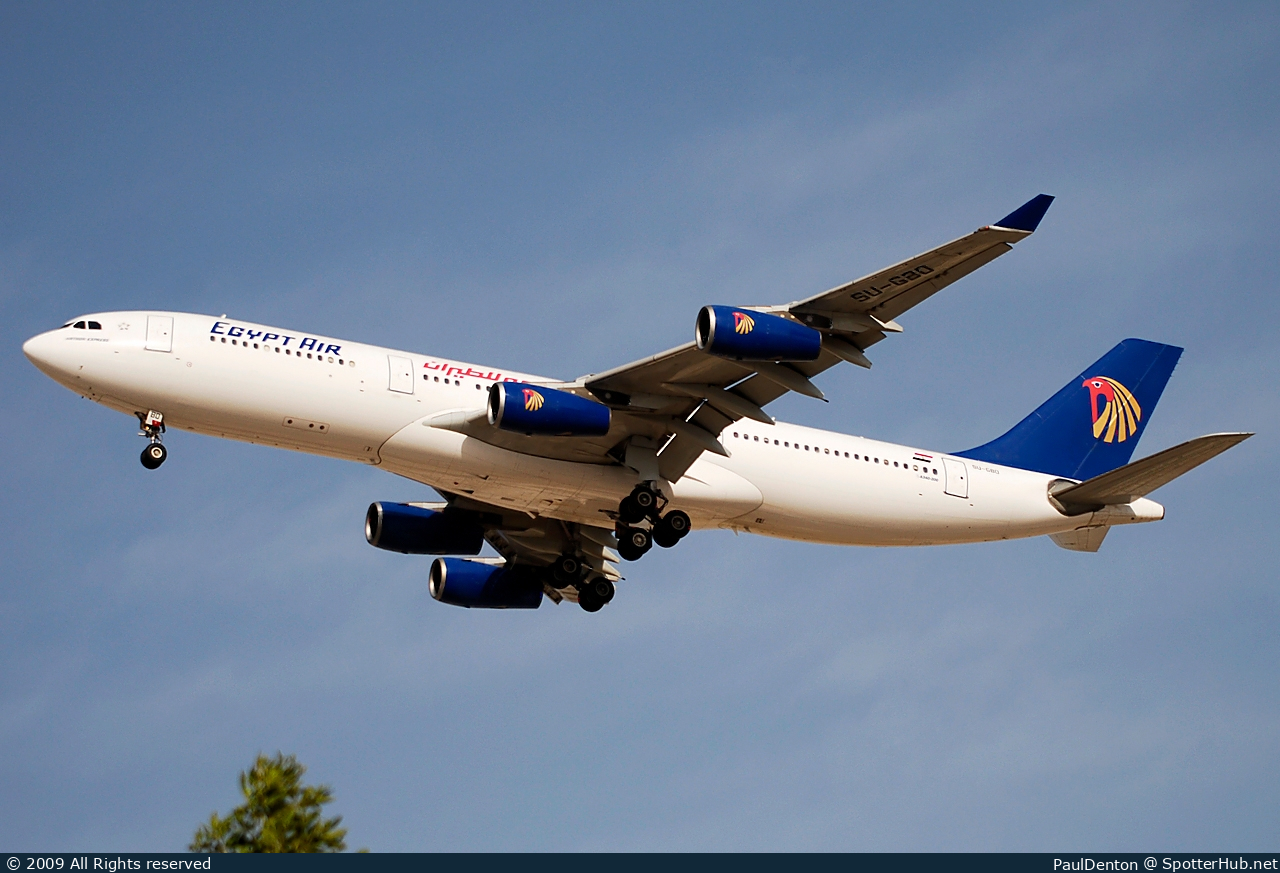 Photo of SU-GBO - Airbus A340-212 operated by Egyptair