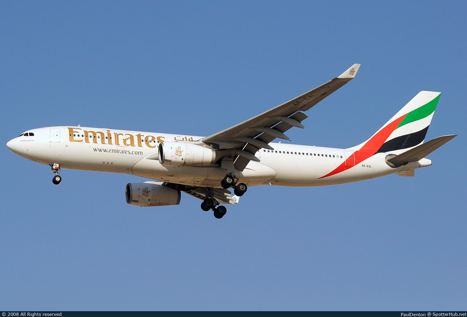 Photo of A6-EAL - Airbus A330-243 operated by Emirates