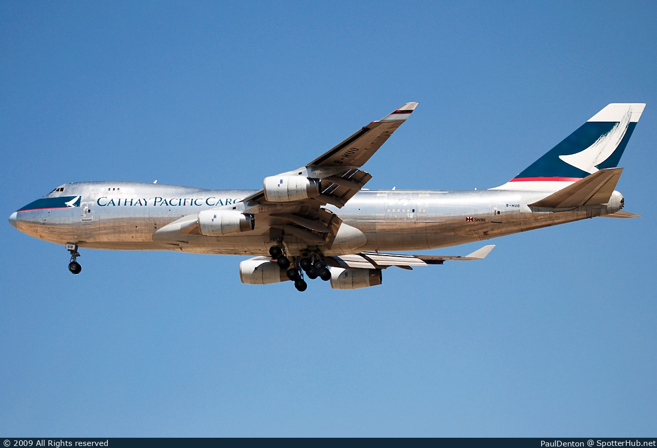 Photo of B-HUO - Boeing 747-467F operated by Cathay Pacific Cargo